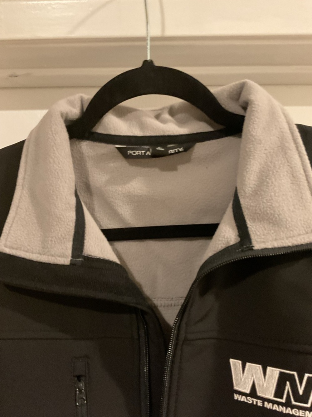 Port Authority Black Jacket with Gray Contrast Collar WM - Picture 3 of 6